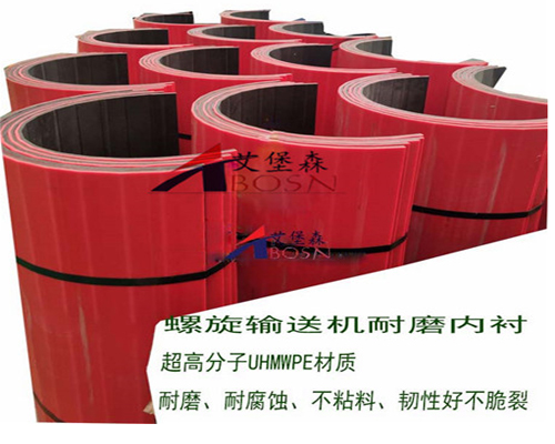 UHMWPE螺旋輸送機(jī)耐磨襯板